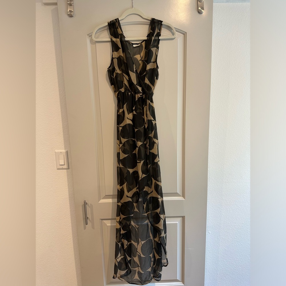 Sheer Lady Bird dress high-low no slip included size small